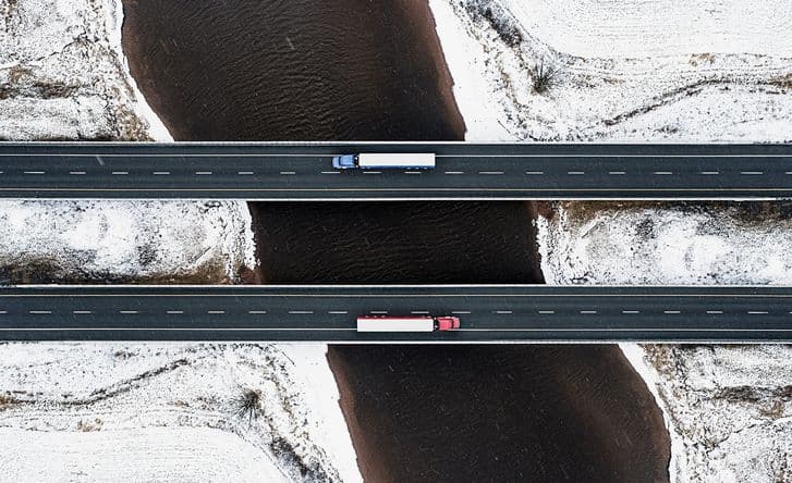 loadsure trucks on a road