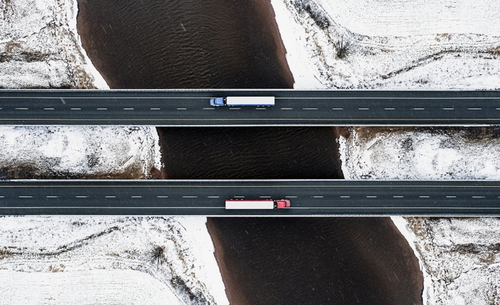 loadsure trucks on a road